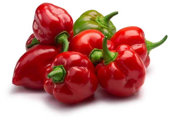 Pile of Habaneros, clipping paths — Stock Photo, Image