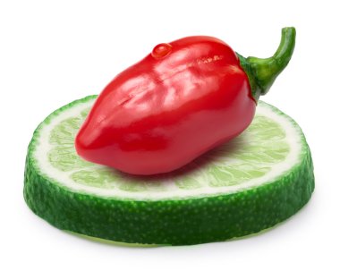 Kırmızı Habanero kireç tekerlek, yolları üzerinde