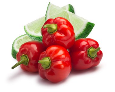 Habaneros kireç dilimleri, yolları ile
