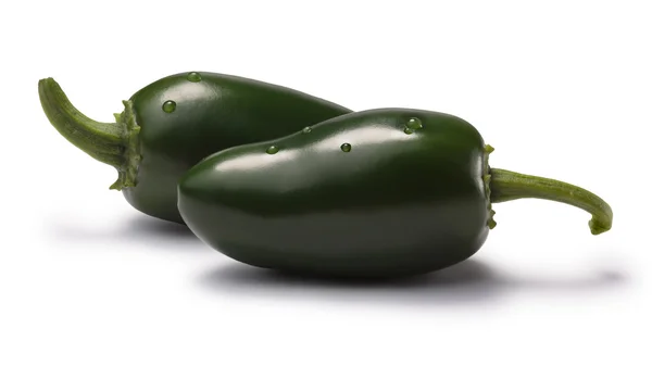 Verde Jalapenos (TAM suave), caminhos — Fotografia de Stock