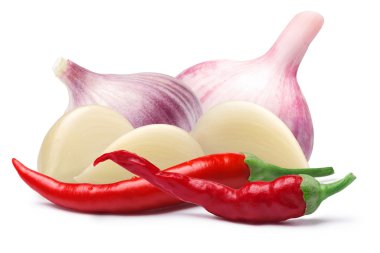 Acı biber, yolları ile sarımsak