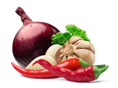 Sarımsak, kırmızı soğan, cayenne, maydanoz, yolları