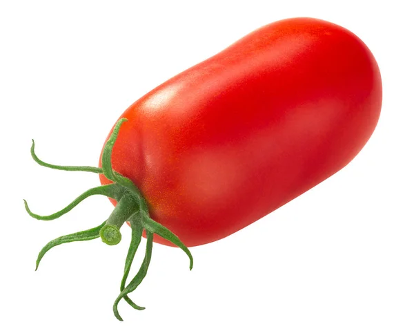 Röd Avlång Plumelike Tomat Solanum Lycopersicum Frukt Minusinsk Pepperlike Sort — Stockfoto