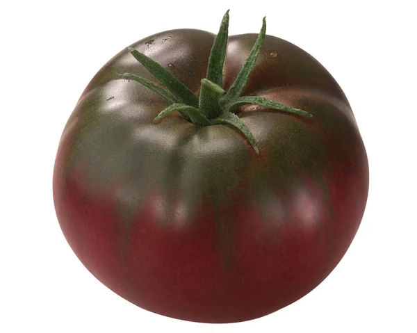 Marizol Maroon Heirloom Tomato Solanum Lycopersicum Фрукти Ізольований Сирий — стокове фото