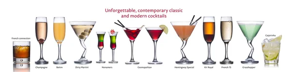 Famosi cocktail internazionali — Foto Stock