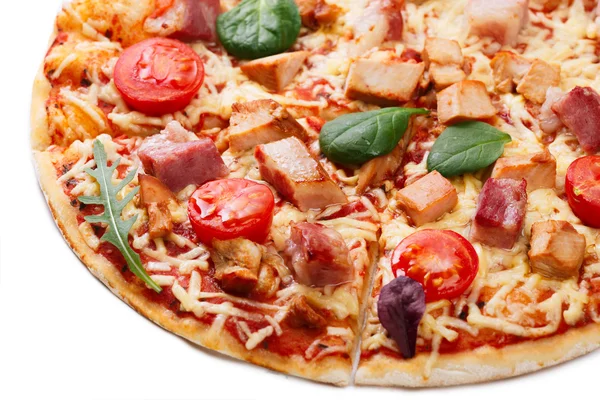 Fetta di pizza da vicino — Foto Stock
