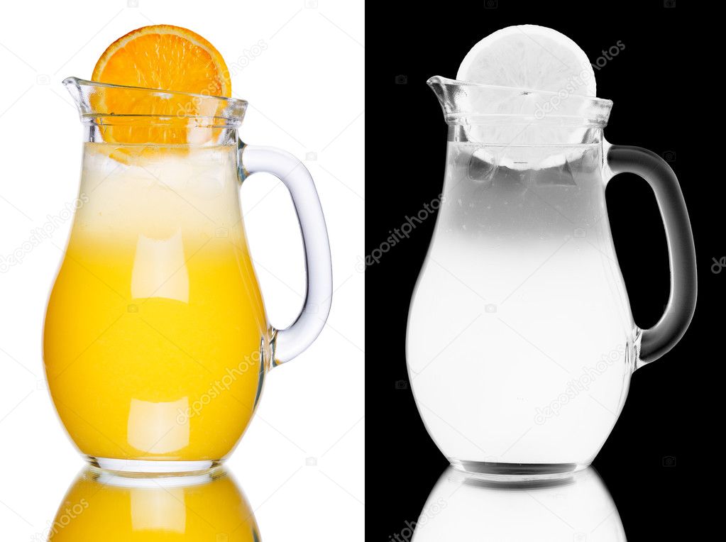 Orangeade in a pitcher