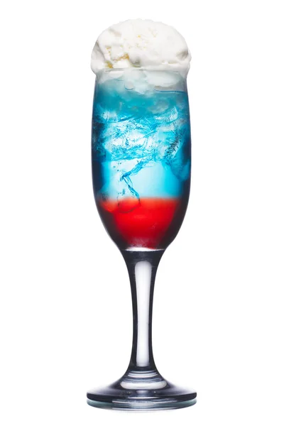 Cocktail mit russischer Flagge — Stockfoto