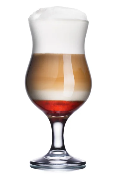 Coffec cocktail met framboos stroop — Stockfoto