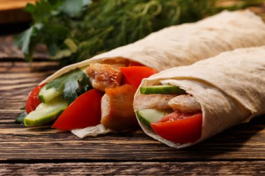 Shawarma geleneksel gözleme şal