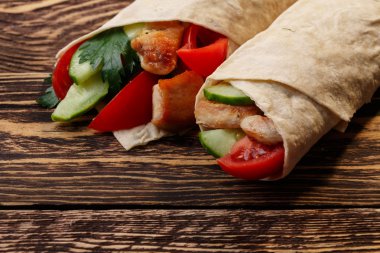 Shawarma geleneksel gözleme şal