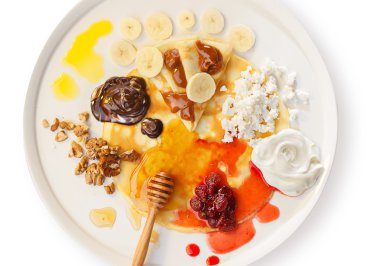 Krep (blini) Üstten Görünüm