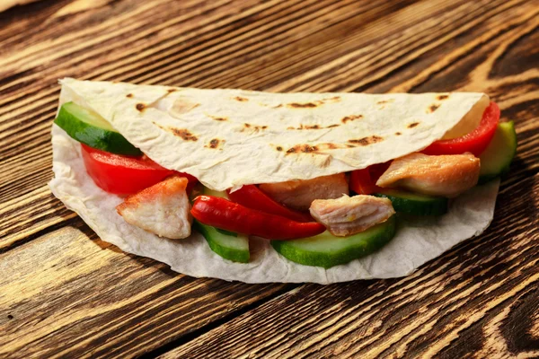 Shawarma tradicional (doner kebab ) — Foto de Stock