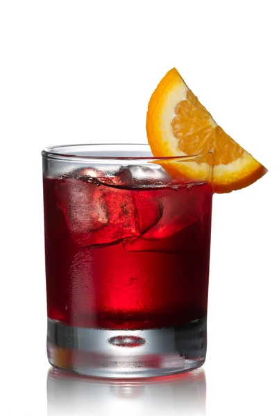 Negroni alkoholhaltig cocktail Royaltyfria Stockbilder