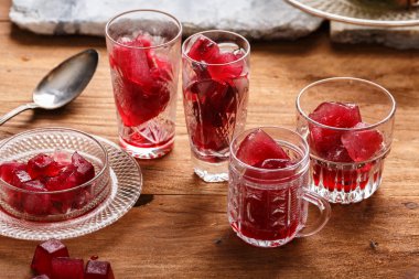 Frozen hibiscus tea