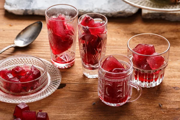 Frozen hibiscus tea — Stockfoto