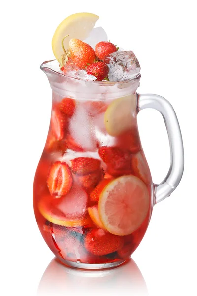 Strawberry detox water — Stock Photo, Image