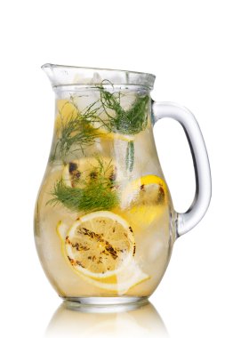Izgara limon dereotu Detoks su sürahi