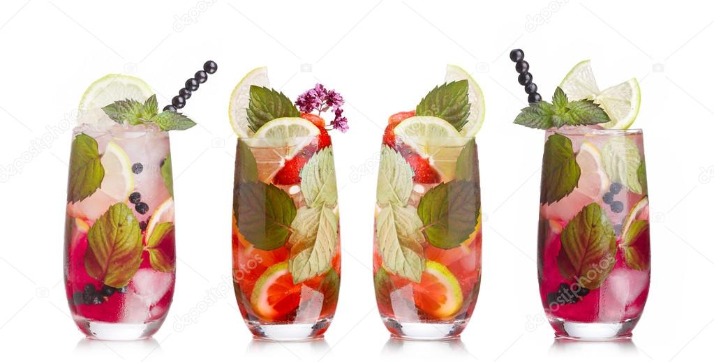 Mojito cocktails set