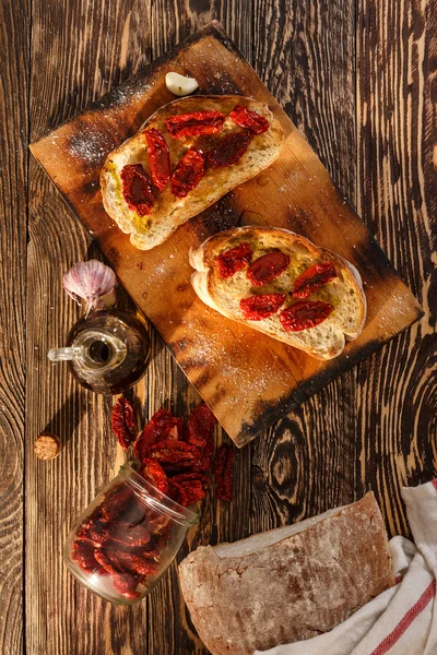 Bruschetta met tomaat — Stockfoto