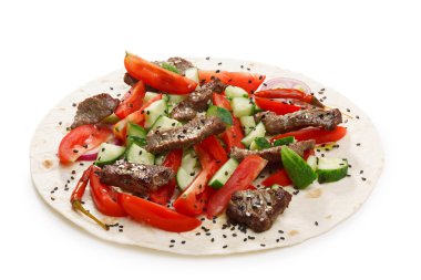 Sığır eti shawarma izole