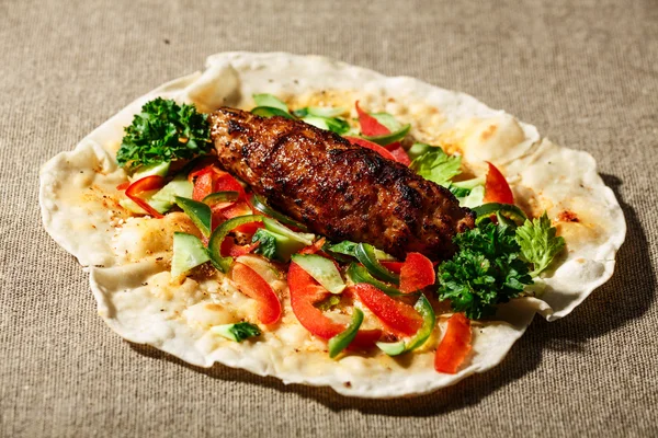 Shish kofte kebab — Zdjęcie stockowe