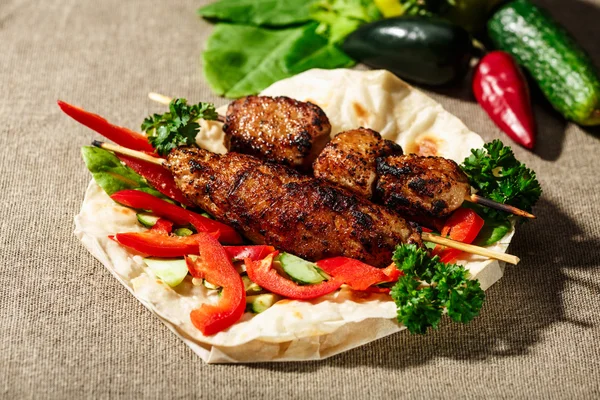 Shish köfte kebab — Stockfoto