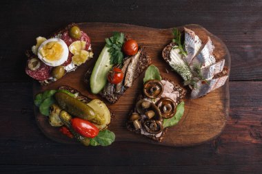 Smorrebrod-açık sandviçler
