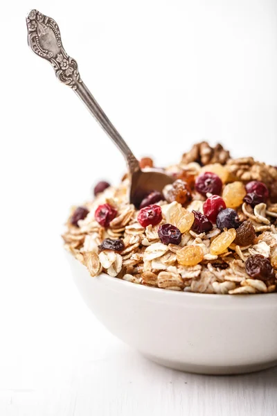 Cranberry raisins cereal — Stock Photo, Image