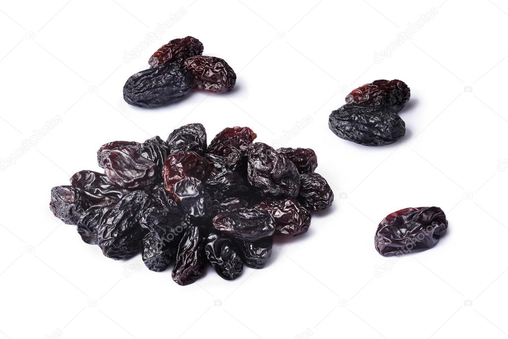 Dark seedless raisins set