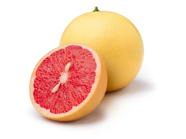 Rosa grapefrukt isolerade — Stockfoto