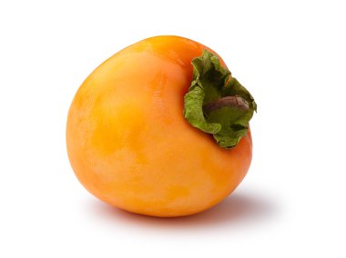 Yellow persimmon isolated clipart