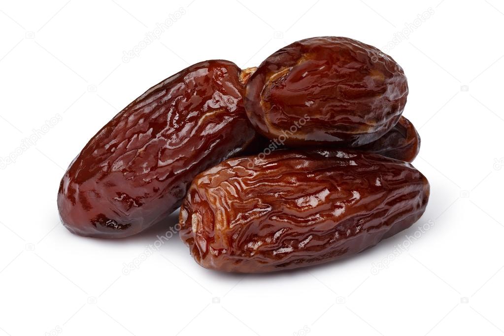 Dried dates isolated