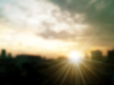 Soyut koyu mavi şehir gökyüzü