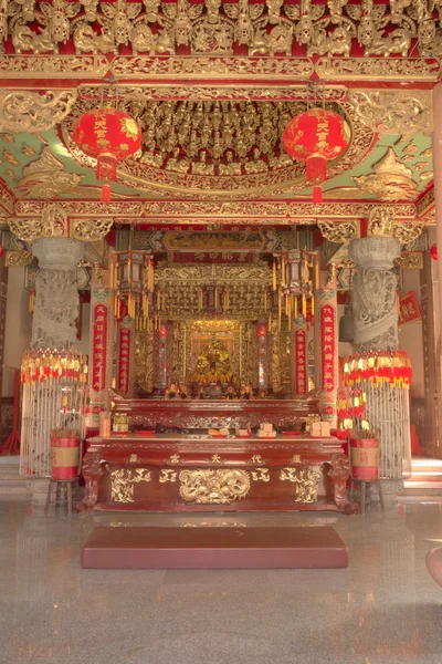 Chinese style altar table and pillow — Stock Photo, Image