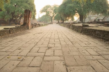Wat Phra Sri Sanphet eski harabe kaldırım