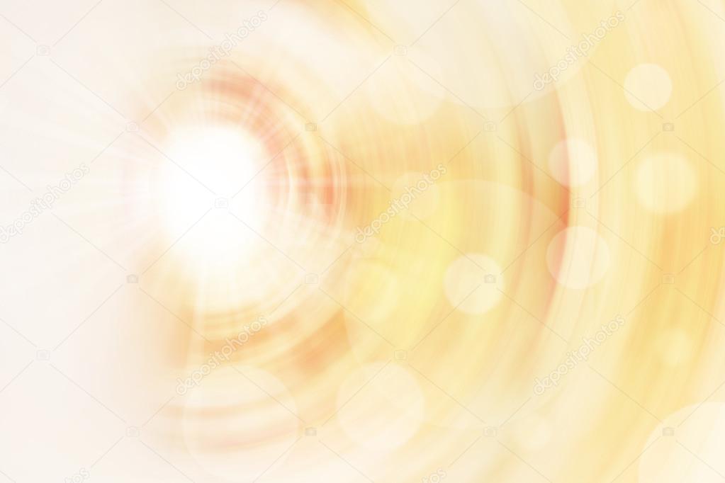 Abstract blurry background with a lot of bokeh and strong lens flare