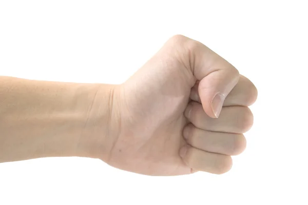 Side view of Thai male fist isolated on white — Stock Photo, Image