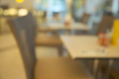 Soyut bulanık parlak restoran iç boş tablo