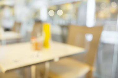 Soyut bulanık parlak restoran iç boş tablo