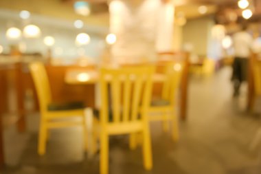 Soyut bulanık klasik tarzı dekorasyon Restoran tablo ile bulanık tanınmaz Garsonlar ayarla