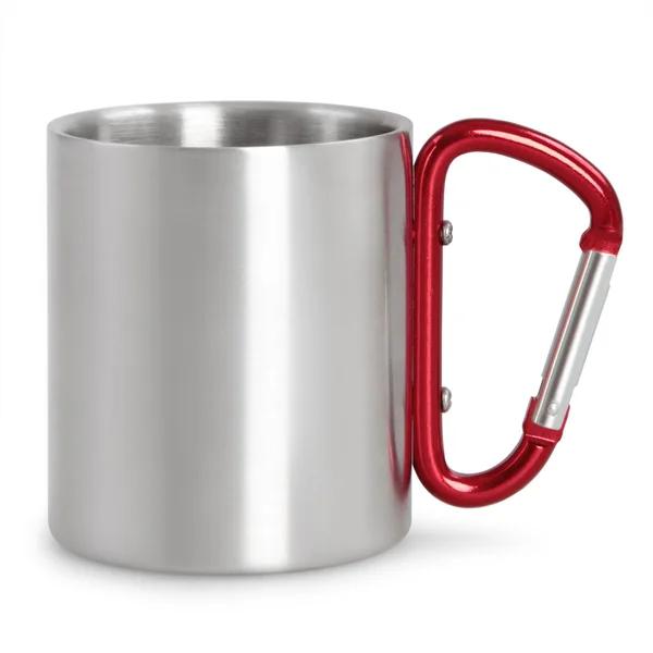 Steel camping mug — Stock Photo, Image