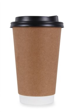Kapaklı paket kâğıt kahve fincanı..