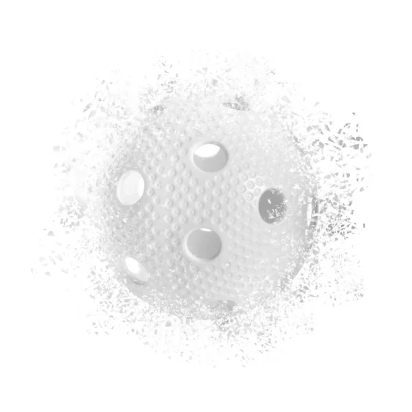 Floorball Ball White Background — Stock Photo, Image