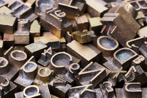 Metal letterpress — Stock Photo, Image