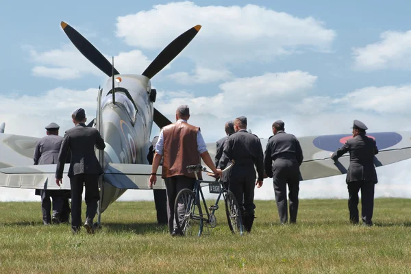 Другої світової Spitfire aircraf — стокове фото