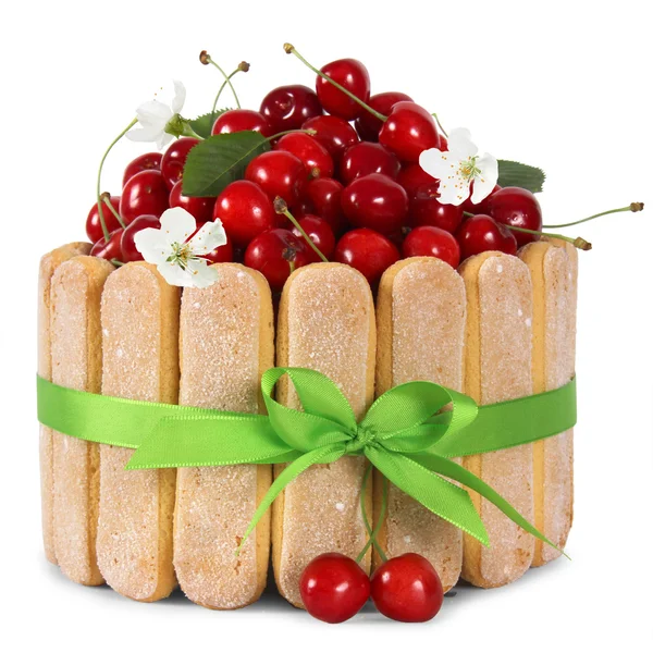 Cherry cake — Stock Photo, Image