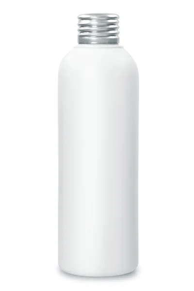 Botella blanca con tapa de aluminio — Foto de Stock