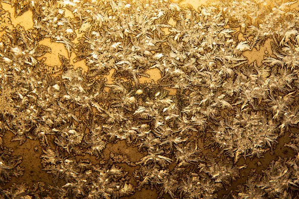 Textura en la ventana tiene un tono dorado — Foto de Stock