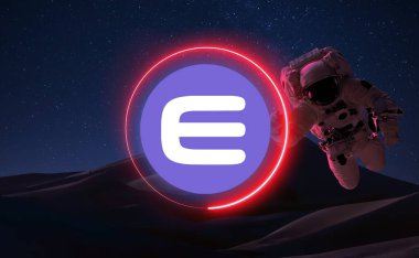 Enjin Sikkesi Kripto Birimi. Değiş tokuş ve grafiğinde ENJ madeni para büyüme tablosu